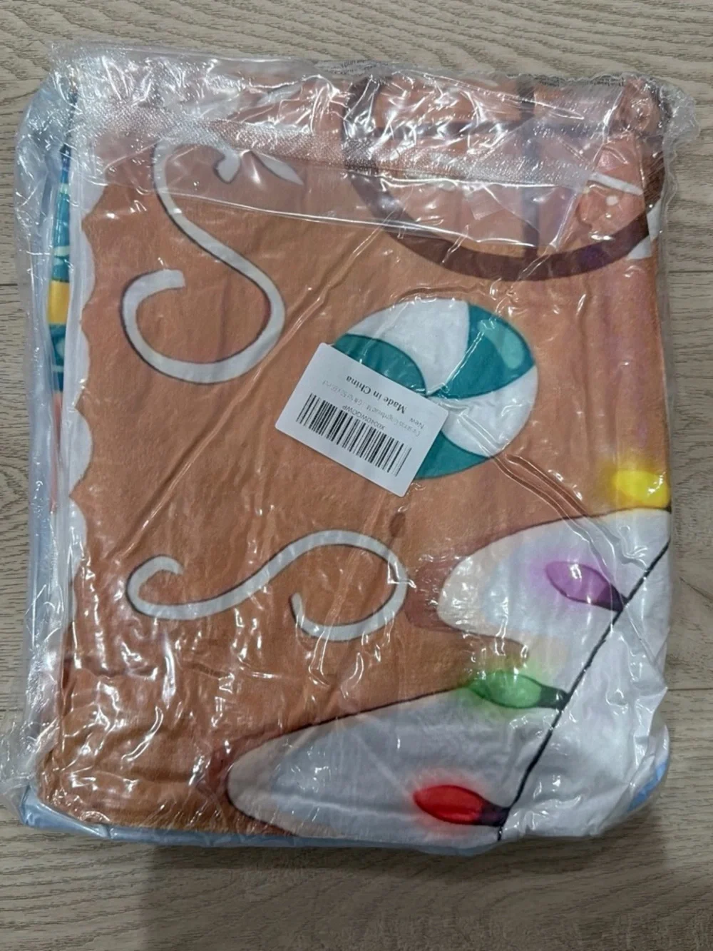 Gingerbread House Christmas Blanket